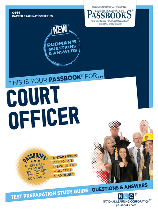 Title details for Court Officer by National Learning Corporation - Available